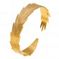 Leaf Bracelet, 18K Gold Plated Steel