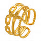 Flower Ring, 18K Gold Plated Steel