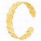 Leaves Bracelet, 18K Gold Plated Steel