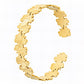 Leaves Bracelet, 18K Gold Plated Steel