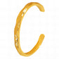Bracelet, 18K Gold Plated Steel