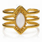 Ring, 18K Gold Plated Steel