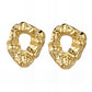 Earrings, 18K Gold Plated Steel