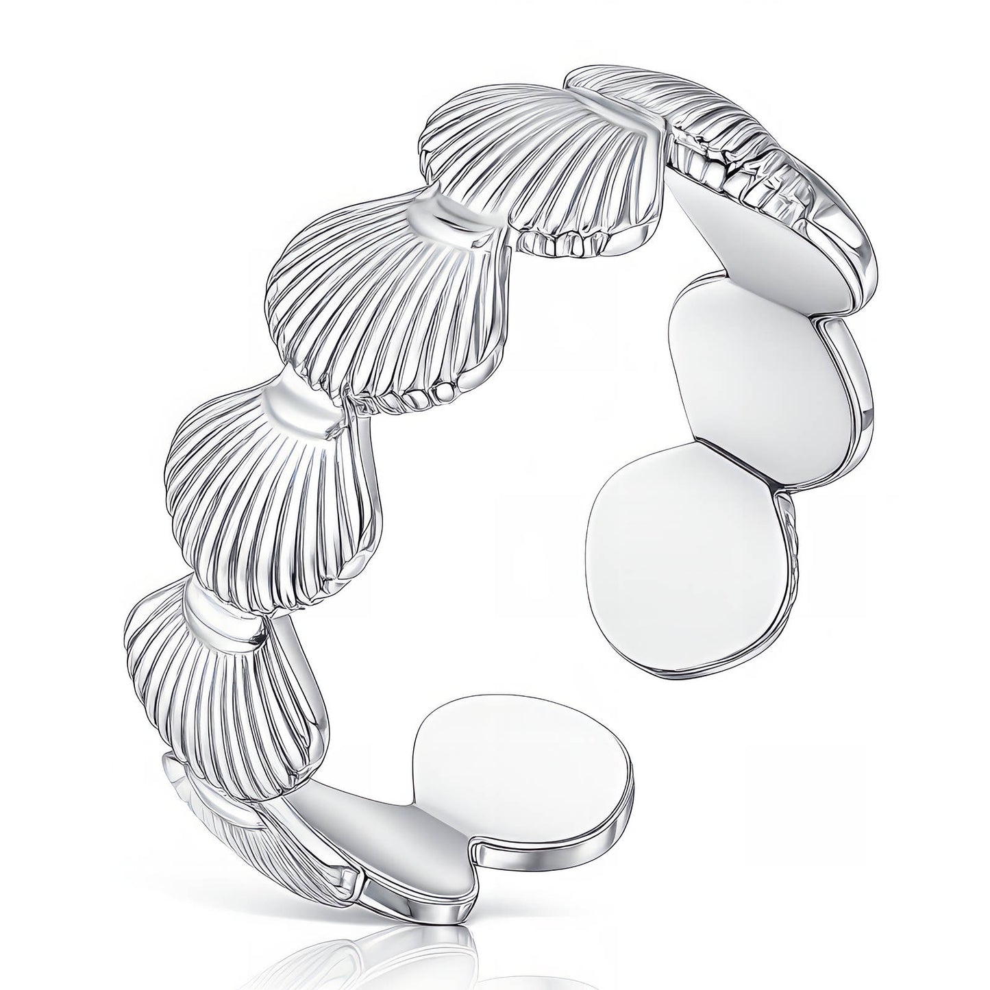Seashells Ring, Stainless Steel