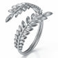 Leaves Ring, Stainless Steel