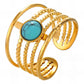 Ring, 18K Gold Plated Steel