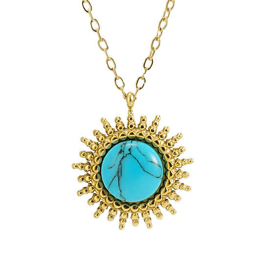 Necklace, 18K Gold Plated Steel