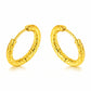 Earrings, 18K Gold Plated Steel