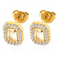 Earrings, 18K Gold Plated Steel