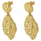 Earrings, 18K Gold Plated Steel
