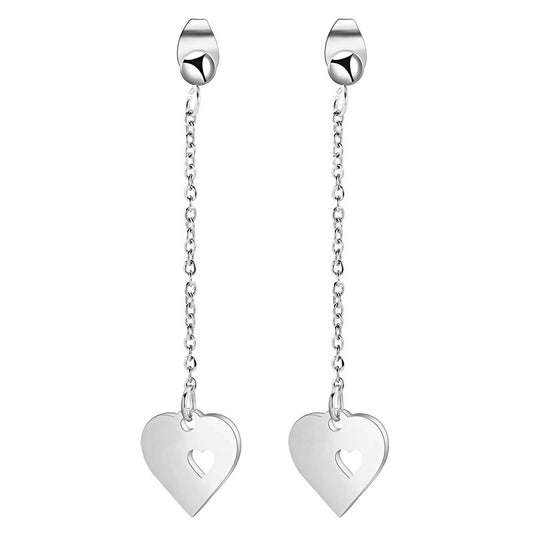 Hearts Earrings, Stainless Steel