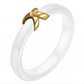 Ring, 18K Gold Plated Steel