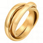 Ring, 18K Gold Plated Steel