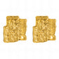 Earrings, 18K Gold Plated Steel