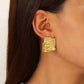 Earrings, 18K Gold Plated Steel