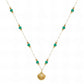 Necklace, 18K Gold Plated Steel