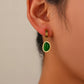 Earrings, 18K Gold Plated Steel