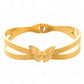 butterfly Bracelet, 18K Gold Plated Steel