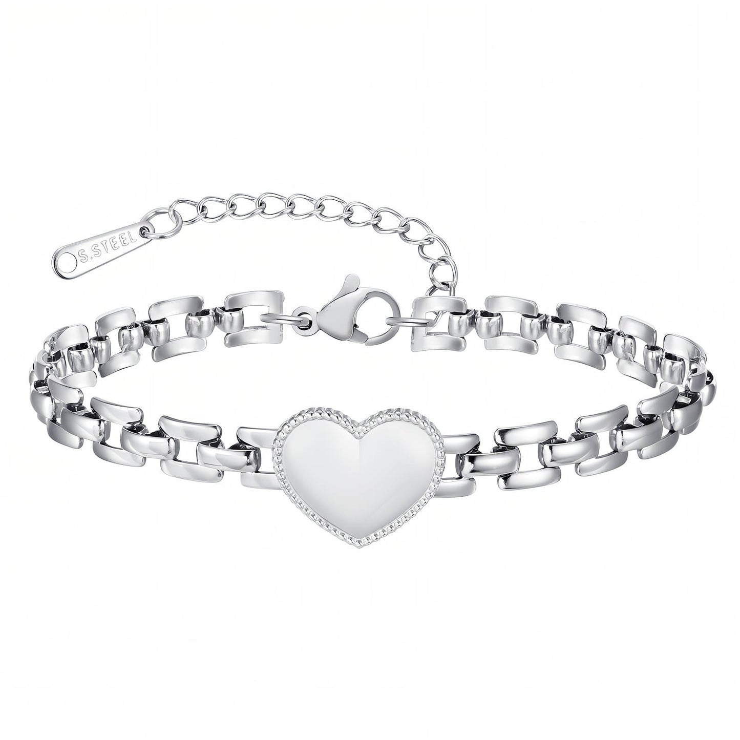 Heart Bracelet, Stainless Steel