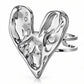 Heart Ring, Stainless Steel
