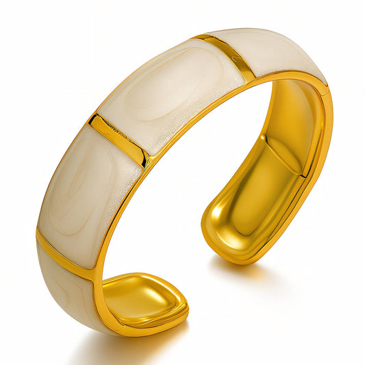 Ring, 18K Gold Plated Steel