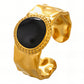 Ring, 18K Gold Plated Steel