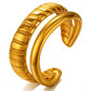 Ring, 18K Gold Plated Steel
