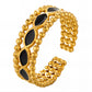 Ring, 18K Gold Plated Steel