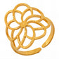 Flower Ring, 18K Gold Plated Steel