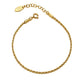Bracelet, 18K Gold Plated Steel