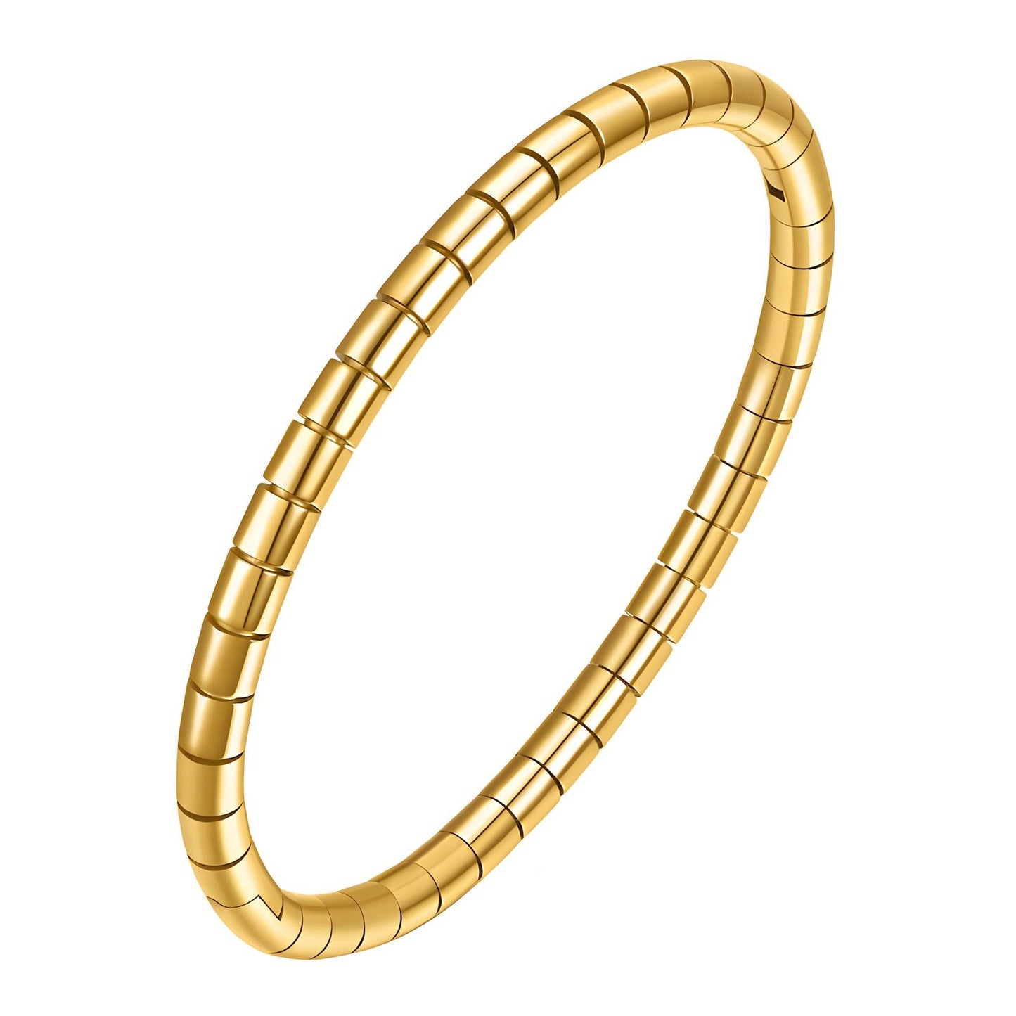 Bracelet, 18K Gold Plated Steel