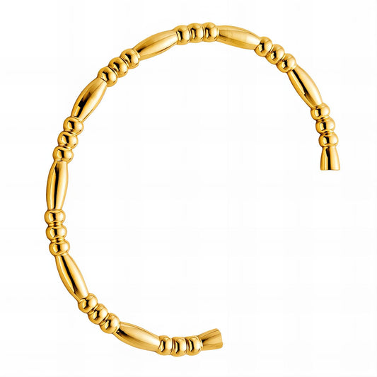 Bracelet, 18K Gold Plated Steel