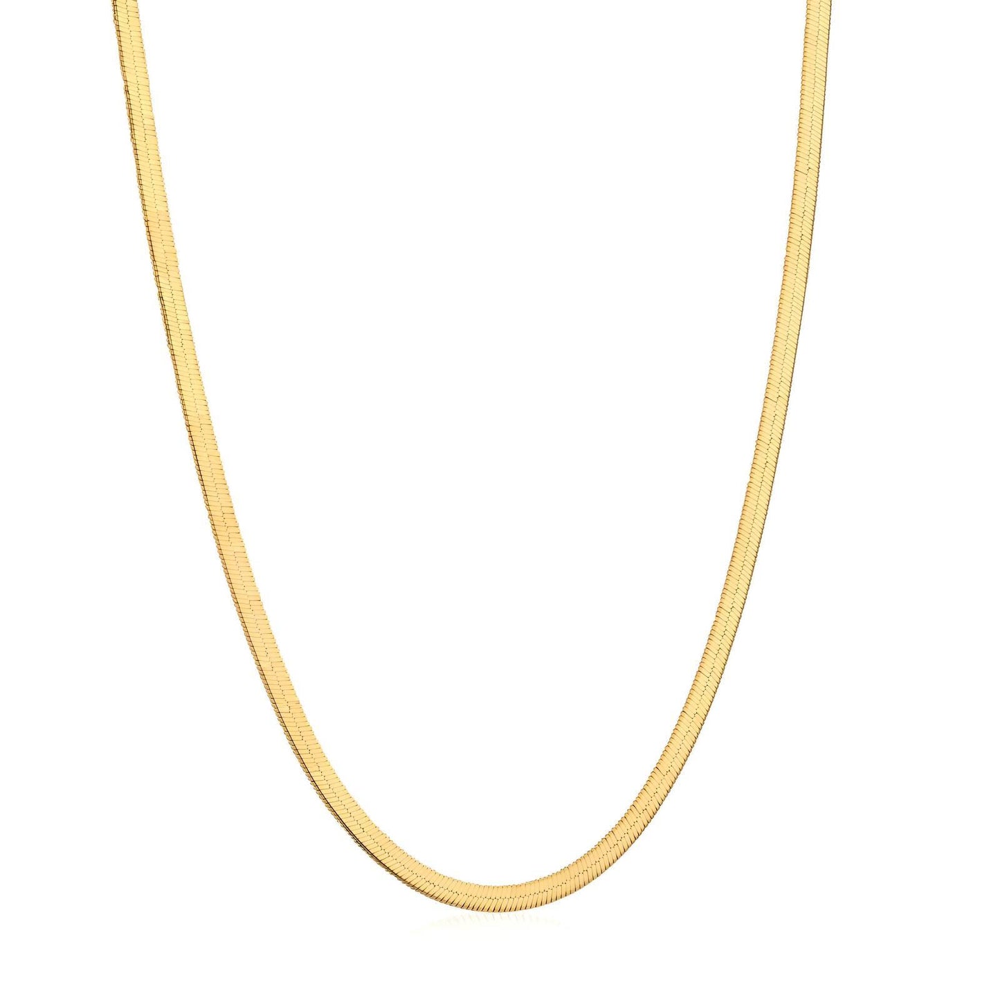 Necklace, 18K Gold Plated Steel