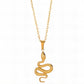 Snake Necklace, 18K Gold Plated Steel