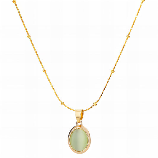 Necklace, 18K Gold Plated Steel
