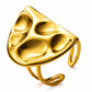 Ring, 18K Gold Plated Steel