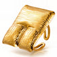 Ring, 18K Gold Plated Steel