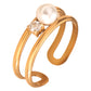 Ring, 18K Gold Plated Steel