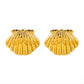 Seashells Earrings, 18K Gold Plated Steel
