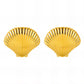 Seashell Earrings, 18K Gold Plated Steel