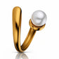 Ring, 18K Gold Plated Steel