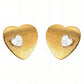 Hearts Earrings, 18K Gold Plated Brass