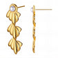 Earrings, 18K Gold Plated Steel