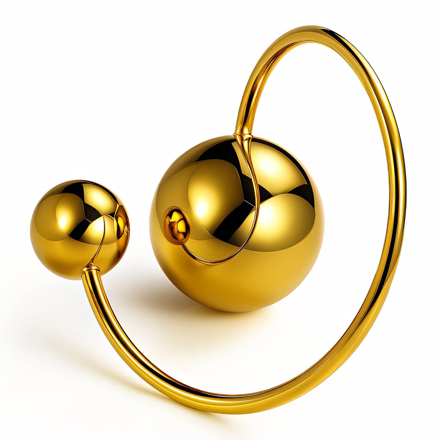 Ring, 18K Gold Plated Steel