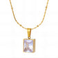 Necklace, 18K Gold Plated Steel