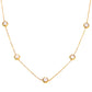 Necklace, 18K Gold Plated Steel