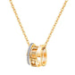 Necklace, 18K Gold Plated Steel
