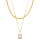 Necklace, 18K Gold Plated Steel