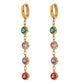 Earrings, 18K Gold Plated Steel