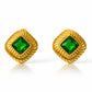 Earrings, 18K Gold Plated Steel